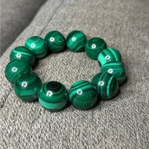 Malachite Beaded Bracelet -19mm